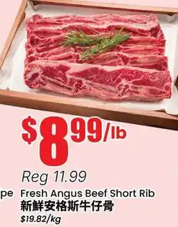 Terra Foodmart Fresh Angus Beef Short Rib offer