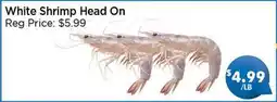 Blue Sky Supermarket White Shrimp Head On offer