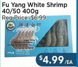 Blue Sky Supermarket Fu Yang White Shrimp 40/50 offer