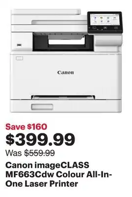 Best Buy Canon imageCLASS MF663Cdw Colour All-In-One Laser Printer offer