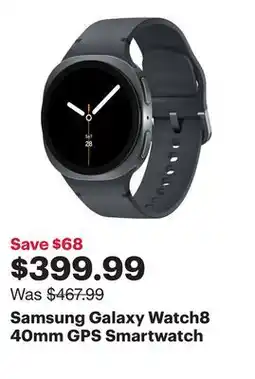 Best Buy Samsung Galaxy Watch8 40mm GPS Smartwatch offer