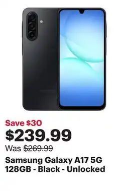 Best Buy Samsung Galaxy A17 5G 128GB - Black - Unlocked offer