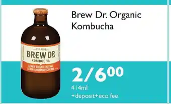 Choices Market Brew Dr. Organic Kombucha offer