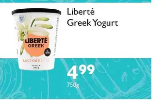 Choices Market Liberté Greek Yogurt offer