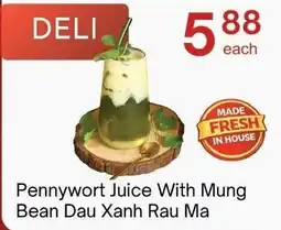 Lucky Supermarket Pennywort Juice With Mung Bean Dau Xanh Rau Ma offer