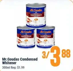 United Supermarket Mr. Goudas Condensed Whitener offer
