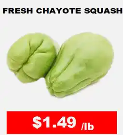 Hong Kong Food Market Fresh chayote squash offer
