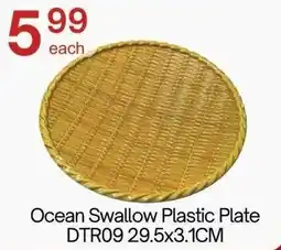 Lucky Supermarket Ocean swallow plastic plate dtr09 29.5x3.1cm offer