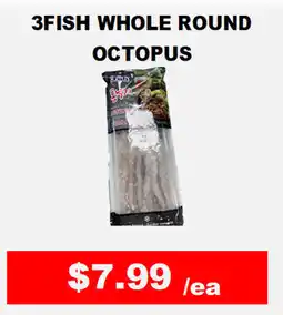 Hong Kong Food Market 3fish whole round octopus offer