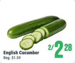 United Supermarket English Cucumber offer