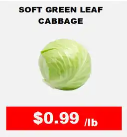 Hong Kong Food Market Soft green leaf cabbage offer