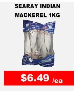 Hong Kong Food Market Searay indian mackerel offer