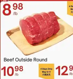 Lucky Supermarket Beef Outside Round offer