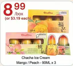 Lucky Supermarket Chacha Ice Cream Mango/Peach offer