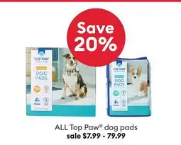 Petsmart ALL Top Paw dog pads offer