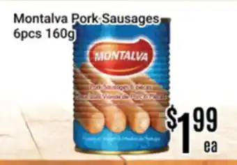 Nations Fresh Foods Montalva Pork Sausages offer