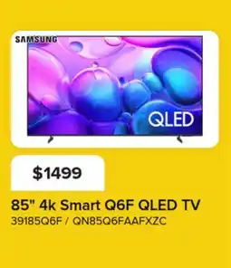 Leon's Samsung Téléviseur intelligent 85 po QLED 4K QN85Q6FAAFXZC offer