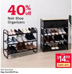 Kitchen Stuff Plus Noir Shoe Rack offer