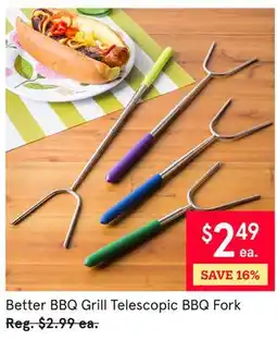 Kitchen Stuff Plus Better BBQ Grill Telescopic BBQ Fork offer