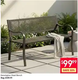 Kitchen Stuff Plus Kensington Steel Bench offer