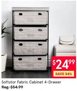 Kitchen Stuff Plus Softstor Fabric Cabinet 4-Drawer offer