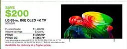 Costco LG 65-in. B8E OLED 4K TV offer