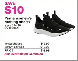 Costco Puma women's running shoes offer