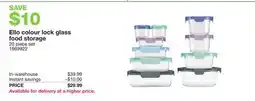 Costco Ello colour lock glass food storage offer