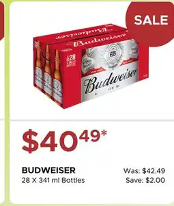 The Beer Store BUDWEISER offer