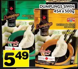 Supermarché PA DUMPLINGS SIWIN offer