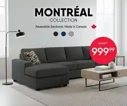 Meubles RD Montreal - Sectional with Reversible Chaise offer