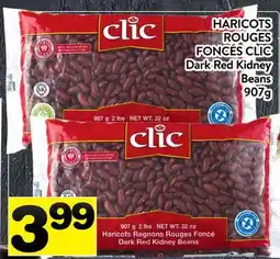 Supermarché PA HARICOTS ROUGES FONCÉS CLIC | Dark Red Kidney Beans offer