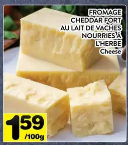Supermarché PA FROMAGE CHEDDAR FORT AU LAIT DE VACHES NOURRIES À L'HERBE | Cheese offer