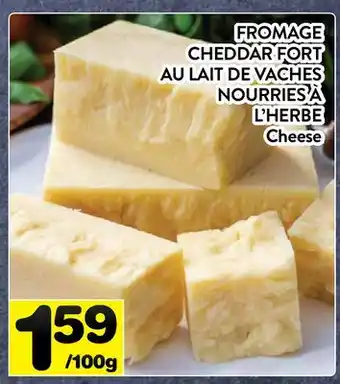 Supermarché PA FROMAGE CHEDDAR FORT AU LAIT DE VACHES NOURRIES À L'HERBE | Cheese offer