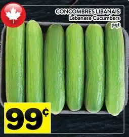 Supermarché PA CONCOMBRES LIBANAIS | Lebanese Cucumbers offer