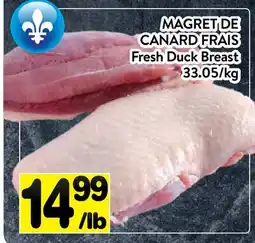 Supermarché PA MAGRET DE CANARD FRAIS | Fresh Duck Breast offer