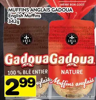Supermarché PA MUFFINS ANGLAIS GADOUA | English Muffins offer