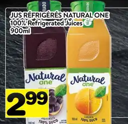 Supermarché PA JUS RÉFRIGÉRÉS NATURAL ONE | 100% Refrigerated Juices offer