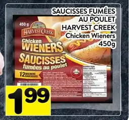 Supermarché PA SAUCISSES FUMÉES AU POULET HARVEST CREEK | Chicken Wieners offer
