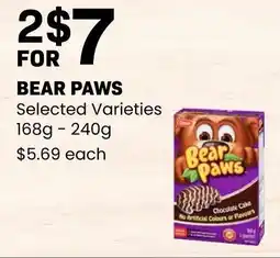 Freson Bros Bear paws offer
