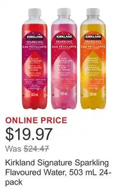 Costco Kirkland Signature Sparkling Flavoured Water, 503 mL 24-pack offer