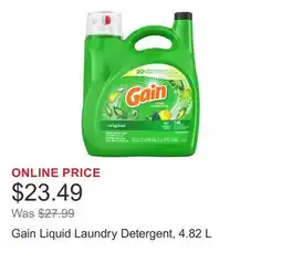 Costco Gain Liquid Laundry Detergent offer