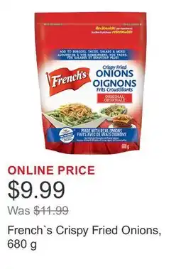 Costco French`s Crispy Fried Onions offer