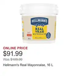 Costco Hellmann's Real Mayonnaise offer