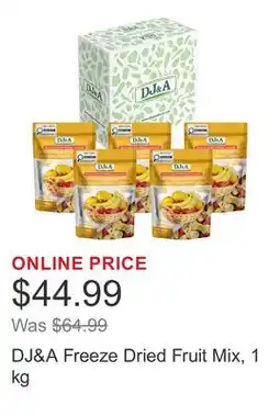 Costco DJ&A Freeze Dried Fruit Mix offer