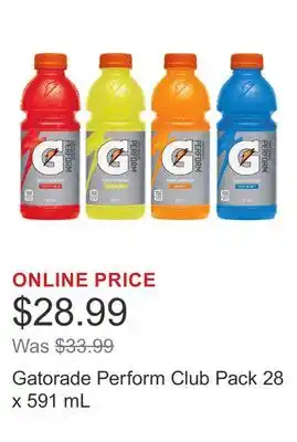 Costco Gatorade Perform Club offer