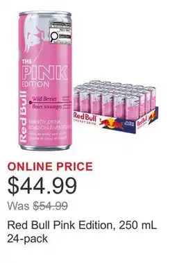 Costco Red Bull Pink Edition, 250 mL 24-pack offer