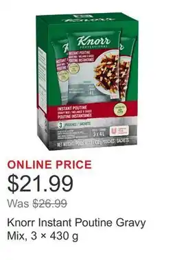Costco Knorr Instant Poutine Gravy Mix, 3 × offer