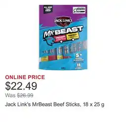 Costco Jack Link's MrBeast Beef Sticks offer