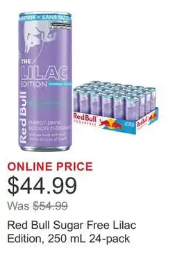 Costco Red Bull Sugar Free Lilac Edition, 250 mL 24-pack offer